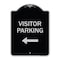Signmission Designer Series-Visitor Parking 1, Black & Silver Heavy-Gauge Aluminum, 24" x 18", BS-1824-9872 A-DES-BS-1824-9872 - alternate 1